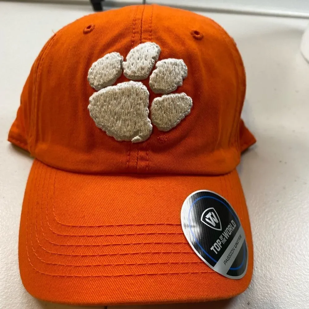 NWT On Top of the World NCAA Orange Clemson University Tigers Baseball Cap Hat